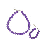Feestbeest Beaded necklace Purple
