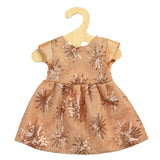 Heless poppenjurk glitter rosé goud (28-35cm)