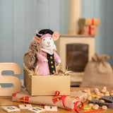 Sjaal met verhaal - Pietermuis roze