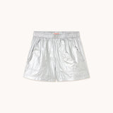 Tinycottons metallic shorts silver