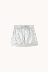 Tinycottons metallic shorts silver