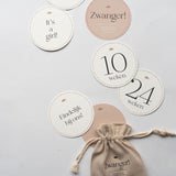 Leukigheidjes mijlpaalkaarten Zwangerschap