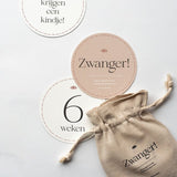 Leukigheidjes mijlpaalkaarten Zwangerschap