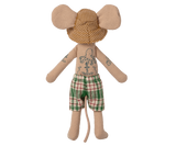 Maileg strandmuis in beach cabin - papa