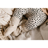 Petite Noé strikslofjes Merinowol sand