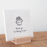 Leukigheidjes houten houder voor tegeltje