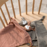 Baby Bello knuffeldoek Finny the Fennex Fox Dusty Olive