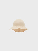 Lil' Atelier Mini zonnehoed Falo white pepper