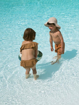 Lil' Atelier Mini zonnehoed Falo white pepper