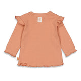 Feetje longsleeve ruches So Very Loved roze