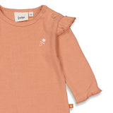 Feetje longsleeve ruches So Very Loved roze