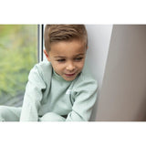 Feetje pyjama wafel green melange