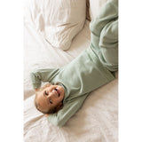 Feetje pyjama wafel green melange