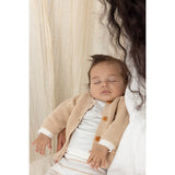 Feetje gebreid vest Ocean Child zand