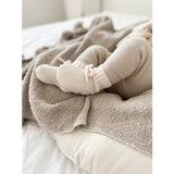 Petite Noé strikslofjes Merinowol offwhite