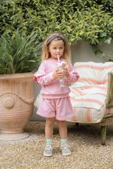 House of Jamie Frill Sweatshirt Poppy Peony