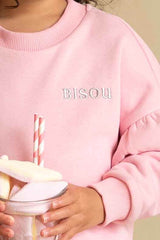 House of Jamie Frill Sweatshirt Poppy Peony