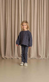 House of Jamie Balloon Blouse (LS) Petal Sapphire