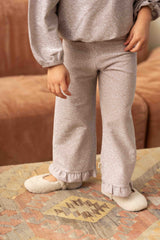 House of Jamie Classic Ruffled Pants Mauve Rose