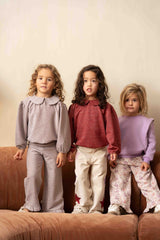 House of Jamie Classic Ruffled Pants Mauve Rose
