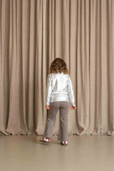 House of Jamie Flared Pants Sandshell Zig Zag