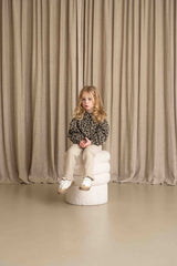 House of Jamie Frill Leggings Beige