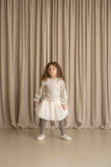 House of Jamie Preppy Cardigan Sandshell Glamour