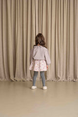 House of Jamie Puff Balloon Collar Jumper Mauve Rose