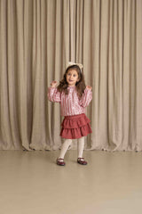 House of Jamie Ruffled Skirt Ruby Sparkle