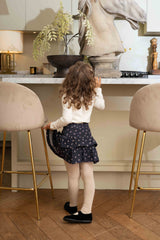 House of Jamie Ruffled Skirt Petal Sapphire