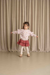 House of Jamie Ruffled Skirt Ruby Sparkle