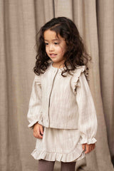 House of Jamie Wrap Skirt Sandshell Glamour