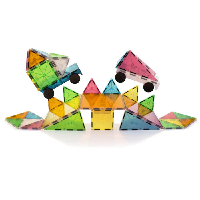 MAGNA-TILES Grand Prix Frost 50 Piece Set