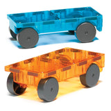 MAGNA-TILES Cars 2 piece blauw oranje uitbreidingsset