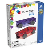 MAGNA-TILES Cars 2 piece paars rood uitbreidingsset