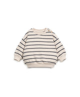 Play Up baby striped jersey sweater grafite
