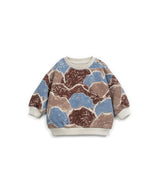 Play Up baby printed fleece sweater tones