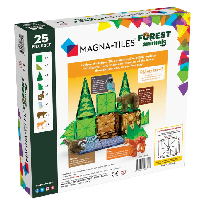 MAGNA-TILES Forest Animals 25 Piece set