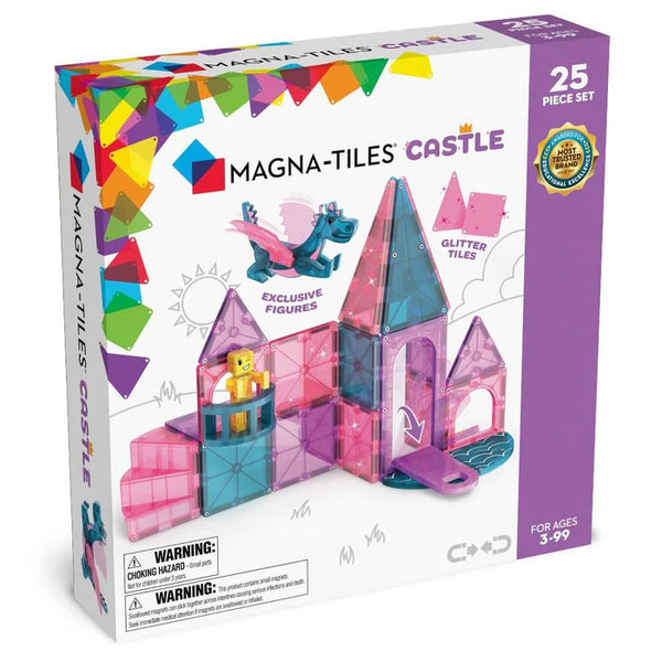 MAGNA-TILES CASTLE DLX + microMAGS 25 piece set