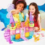 MAGNA-TILES CASTLE DLX + microMAGS 48 piece set