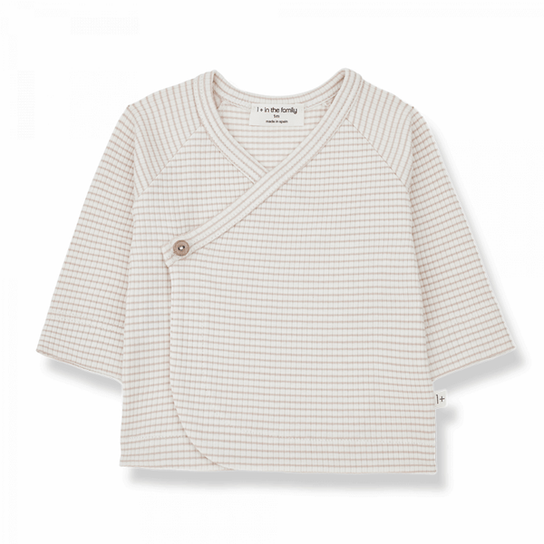 1+ in the family shirt Idara nude-ivory