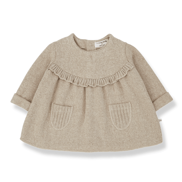 1+ in the family Isona jurk beige