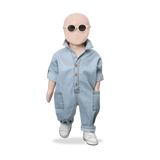 1+ in the family Massimo overall denim