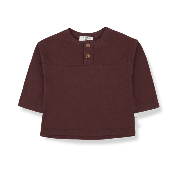 1+ in the family shirt JAN melanzana