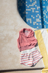 1+ in the family shorts PORTINATX strawberry