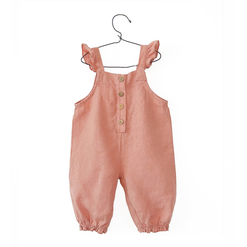 Play Up linnen jumpsuit coral