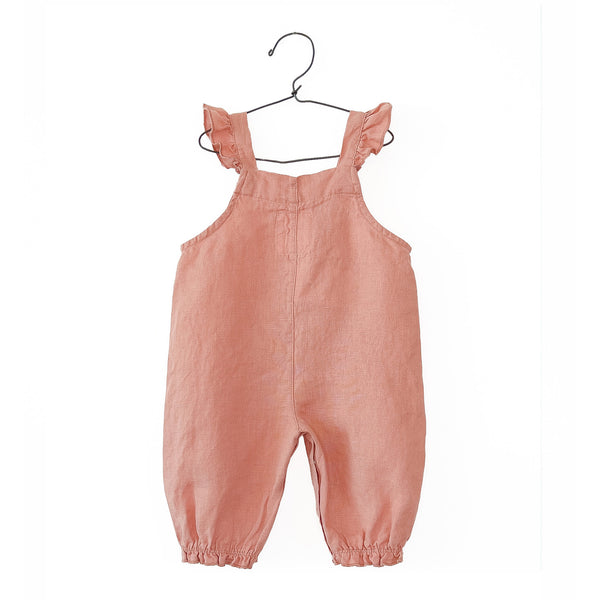 Play Up linnen jumpsuit coral