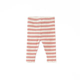 Play Up striped rib legging coral