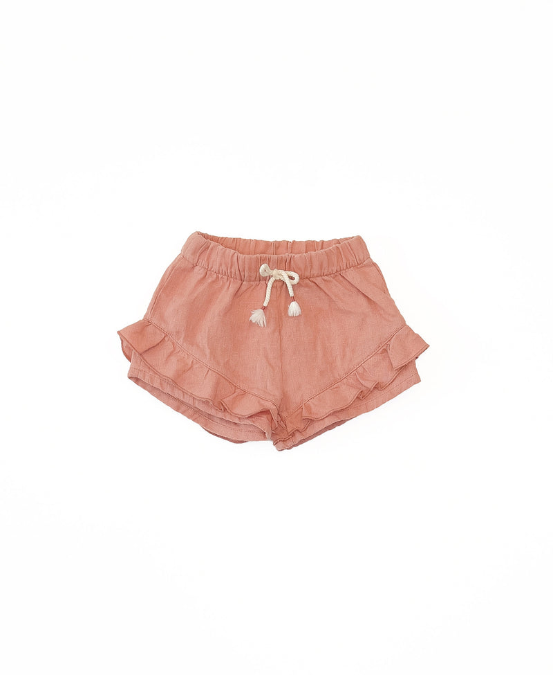 Play Up linnen shorts coral