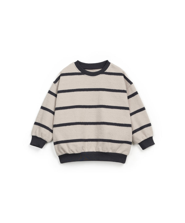 Play Up striped fleece sweater sheep